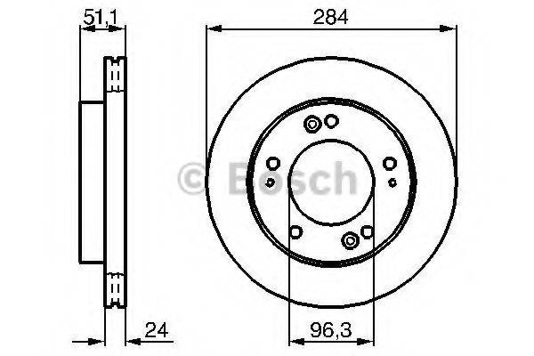 BOSCH 0986479020 гальмівний диск