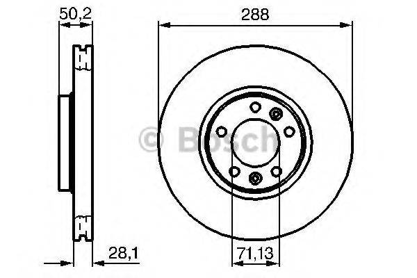 BOSCH 0986479026 гальмівний диск