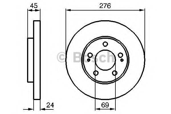 BOSCH 0986479035 гальмівний диск