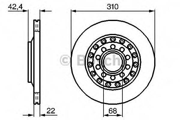 BOSCH 0986479062 гальмівний диск