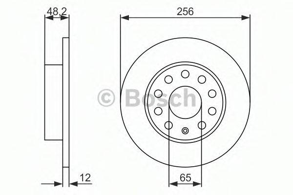 BOSCH 0986479B78 гальмівний диск