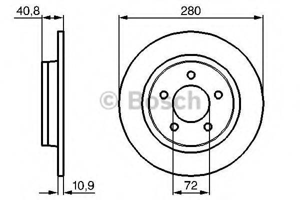 BOSCH 0986479181 гальмівний диск