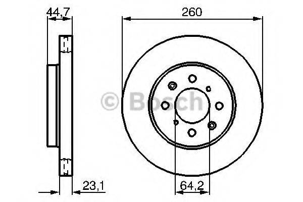 BOSCH 0986479226 гальмівний диск