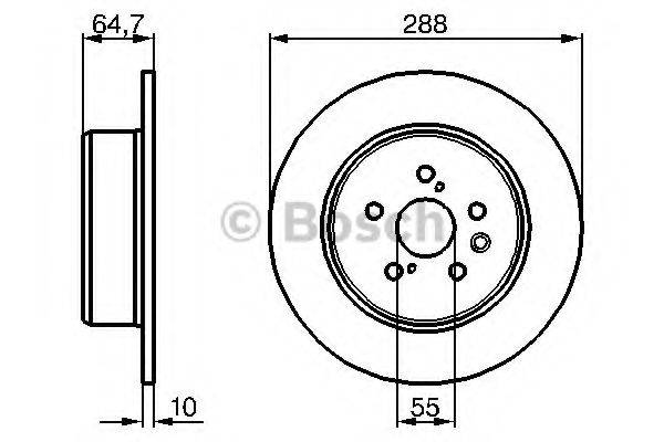 BOSCH 0986479243 гальмівний диск