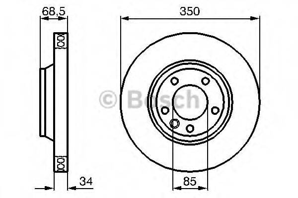 BOSCH 0986479249 гальмівний диск