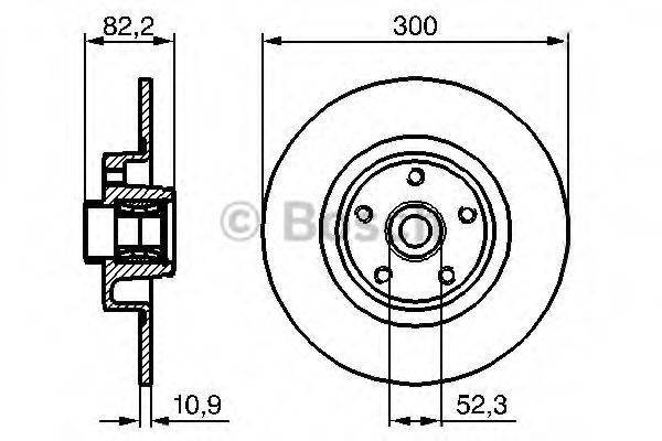 BOSCH 0986479280 гальмівний диск