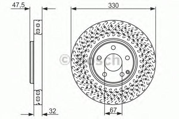 BOSCH 0986479334 гальмівний диск