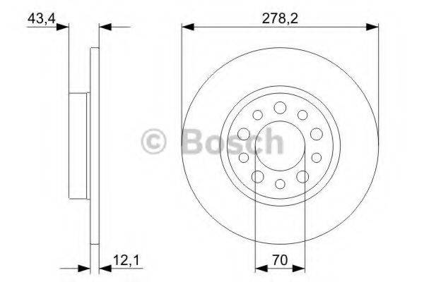 BOSCH 0986479378 гальмівний диск