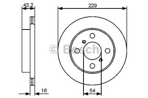 BOSCH 0986479417 гальмівний диск