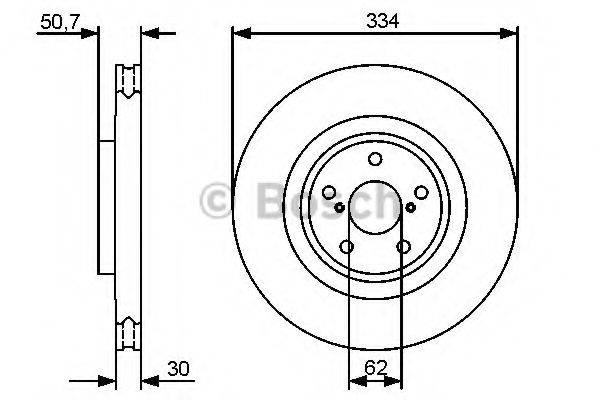 BOSCH 0986479433 гальмівний диск