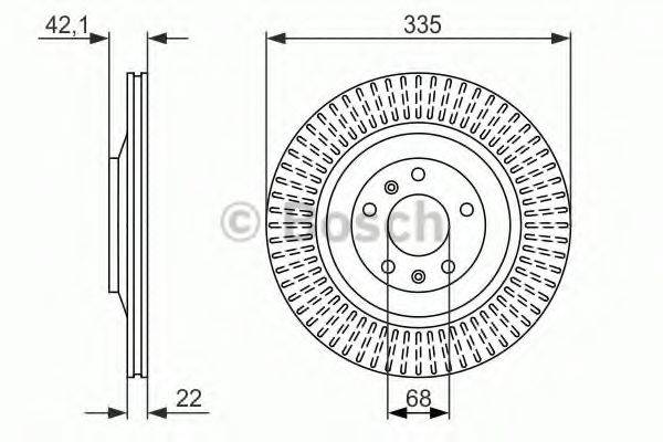 BOSCH 0986479591 гальмівний диск