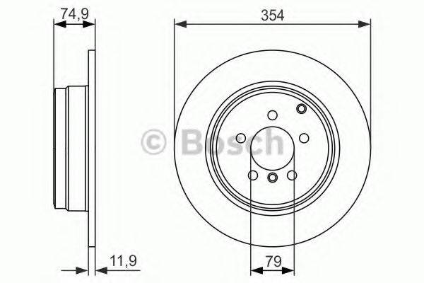 BOSCH 0986479612 гальмівний диск