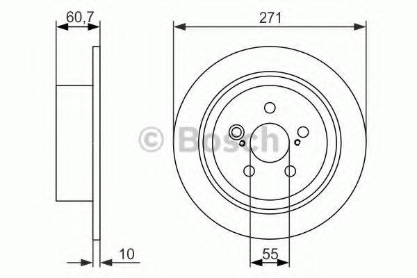 BOSCH 0986479613 гальмівний диск