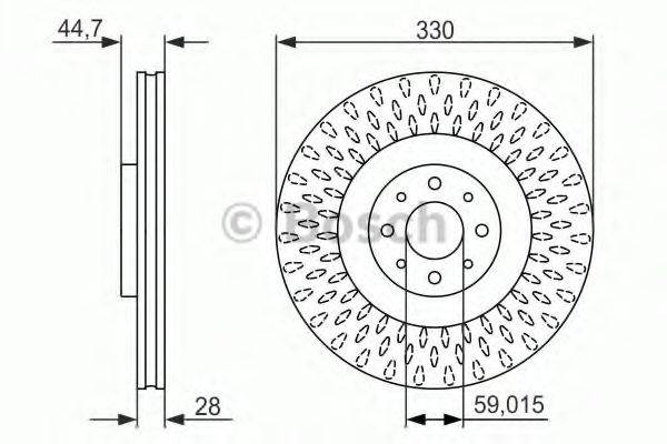 BOSCH 0986479648 гальмівний диск