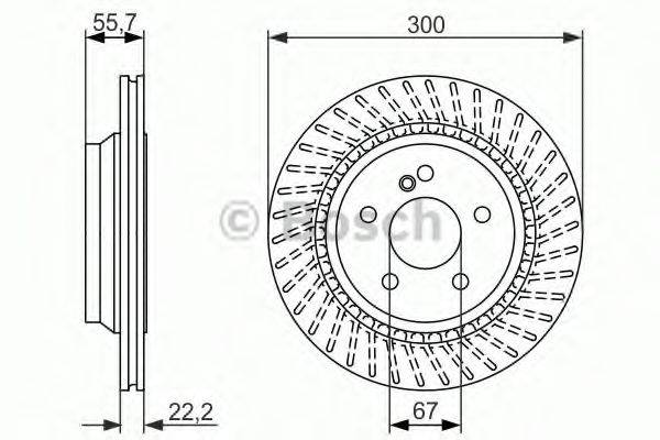 BOSCH 0986479655 гальмівний диск