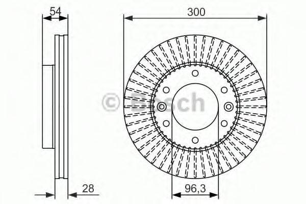 BOSCH 0986479693 гальмівний диск