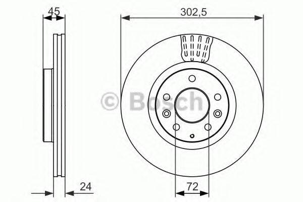 BOSCH 0986479700 гальмівний диск