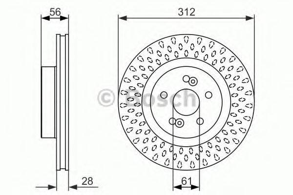 BOSCH 0986479723 гальмівний диск