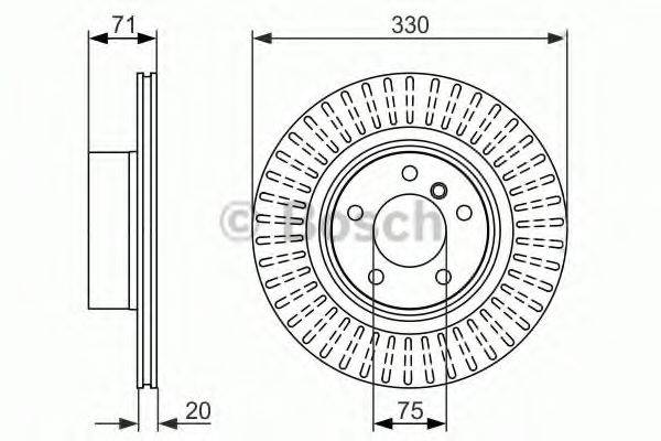 BOSCH 0986479727 гальмівний диск