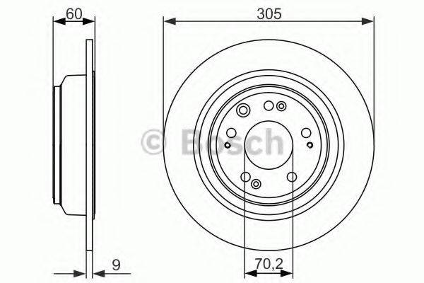 BOSCH 0986479740 гальмівний диск