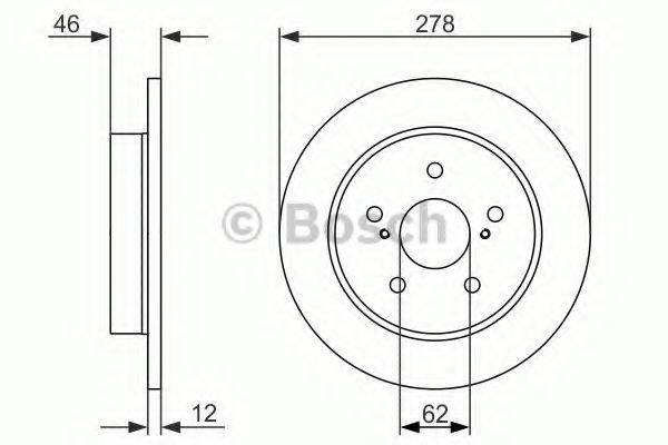 BOSCH 0986479752 гальмівний диск