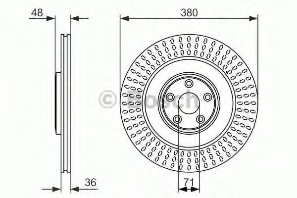 BOSCH 0986479755 гальмівний диск