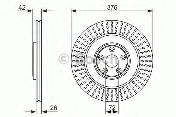 BOSCH 0986479756 гальмівний диск