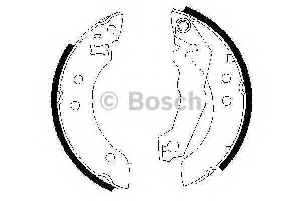 BOSCH 0986487035 Комплект гальмівних колодок