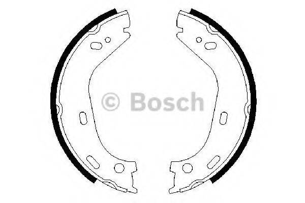 BOSCH 0986487126 Комплект гальмівних колодок, стоянкова гальмівна система