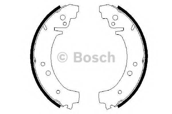 BOSCH 0986487217 Комплект гальмівних колодок