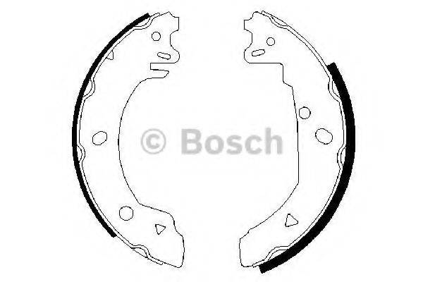 BOSCH 0986487229 Комплект гальмівних колодок