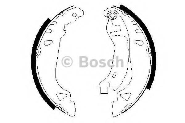 BOSCH 0986487250 Комплект гальмівних колодок