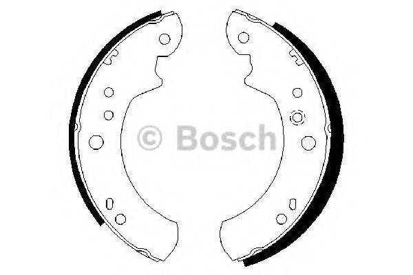 BOSCH 0986487309 Комплект гальмівних колодок