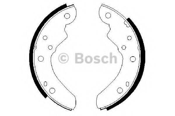 BOSCH 0986487340 Комплект гальмівних колодок