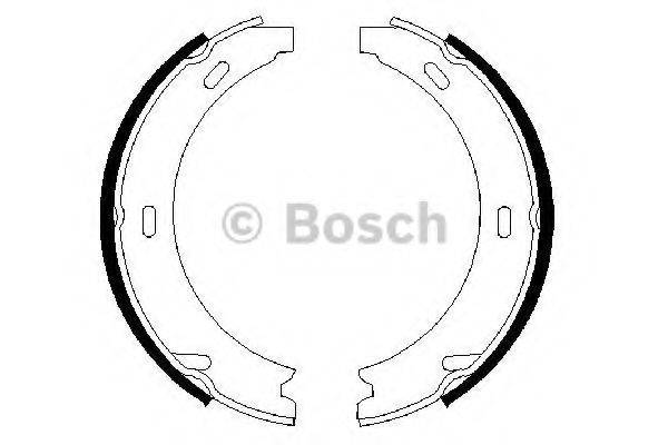 BOSCH 0986487344 Комплект гальмівних колодок, стоянкова гальмівна система