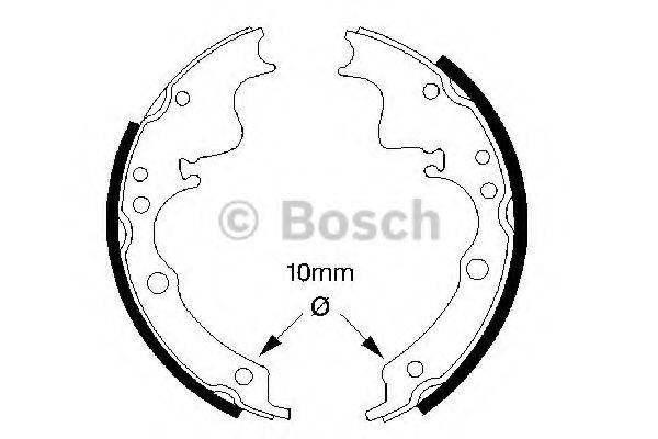 BOSCH 0986487347 Комплект гальмівних колодок