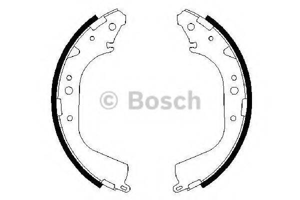 BOSCH 0986487414 Комплект гальмівних колодок