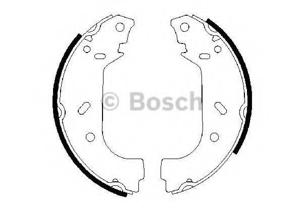 BOSCH 0986487545 Комплект гальмівних колодок