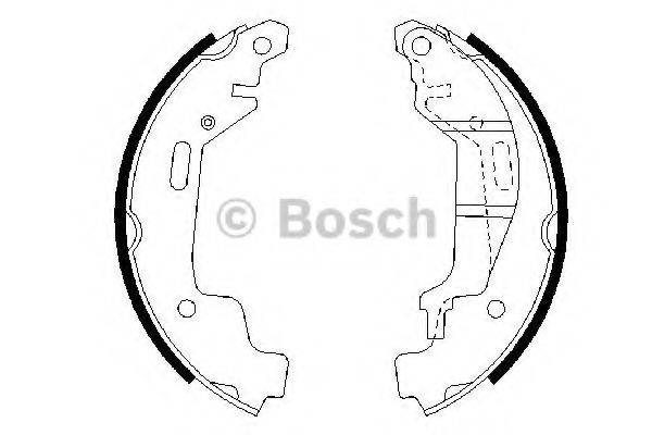 BOSCH 0986487576 Комплект гальмівних колодок