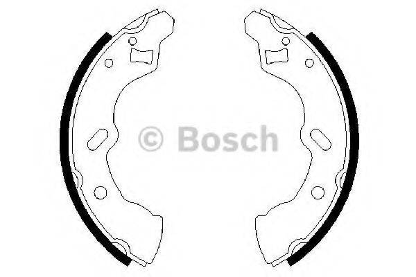 BOSCH 0986487587 Комплект гальмівних колодок