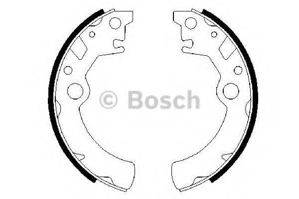 BOSCH 0986487593 Комплект гальмівних колодок