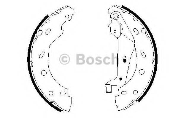 BOSCH 0986487600 Комплект гальмівних колодок