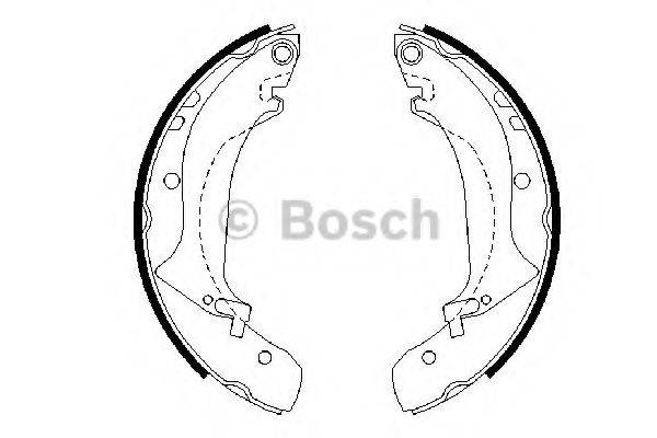 BOSCH 0986487642 Комплект гальмівних колодок