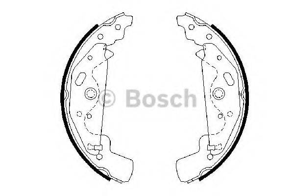 BOSCH 0986487643 Комплект гальмівних колодок