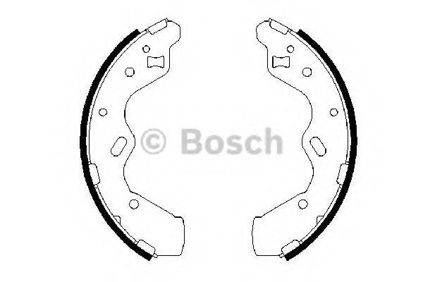 BOSCH 0986487653 Комплект гальмівних колодок