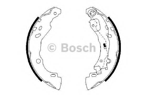 BOSCH 0986487690 Комплект гальмівних колодок