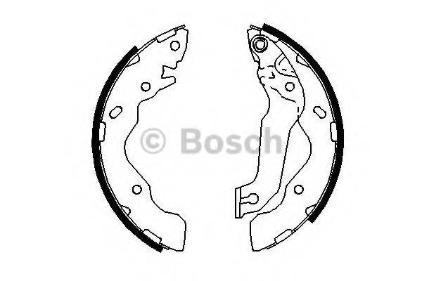 BOSCH 0986487693 Комплект гальмівних колодок