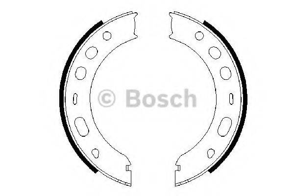 BOSCH 0986487706 Комплект гальмівних колодок, стоянкова гальмівна система