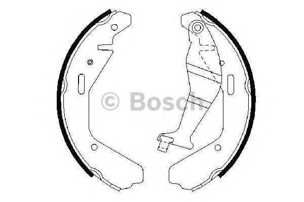 BOSCH 0986487707 Комплект гальмівних колодок