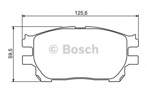 BOSCH 0986494212 Комплект гальмівних колодок, дискове гальмо